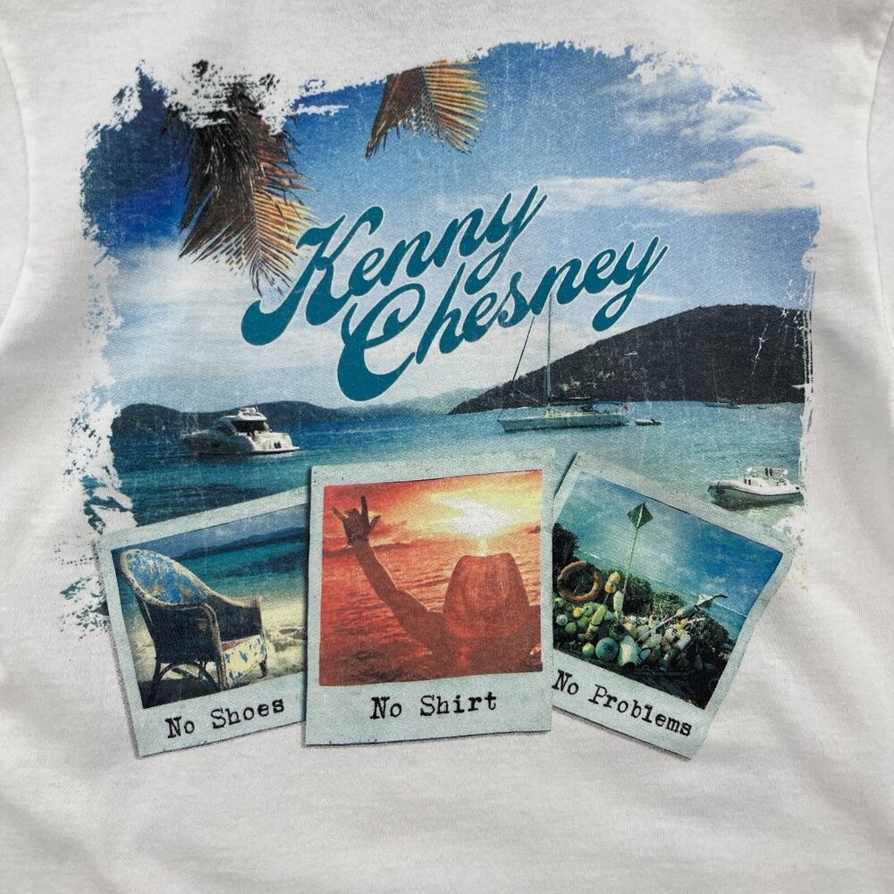 Kenny Chesney Daytona Beach, FL 1981 Double Sided Ringer Tee Shirt - Picture 7 of 9